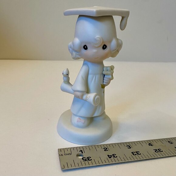 Precious Moments “Graduate” Jonathan & David 1980 Enesco Lord Bless You Keep You - Picture 4 of 7